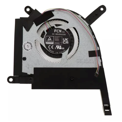 ASUS FX507 FA507 12V GPU Fan original short cable DQ6DC81F002 3A laptop cooling fan – front view