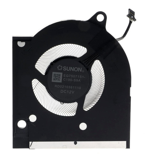 Dell G15 5520 5525 AMD Ryzen 0XF50C Fan original EG75071S1-C190-S9A EG75071S1-C190-S9A laptop cooling fan – front view