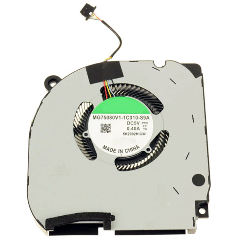DELL G7 7500 7700 2020 046NH6 46NH6 5V CPU Fan original MG75080V1-1C010-S9A laptop cooling fan – front view