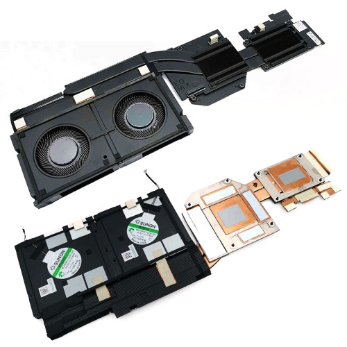 Dell Precision 7770 M7770 A5500 0204PH Fan heatsink original 0204PH laptop cooling fan – front view