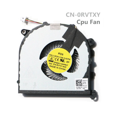 Dell XPS 15 9550 precision 5510 CPU Fan original 0RVTXY