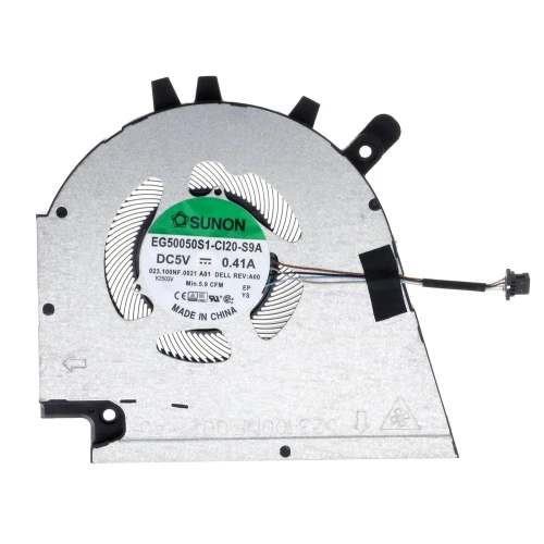 DELL Inspiron Vostro 7510 16 7610 P106F P107F CPU Fan original EG50050S1-C120-S9A laptop cooling fan – front view