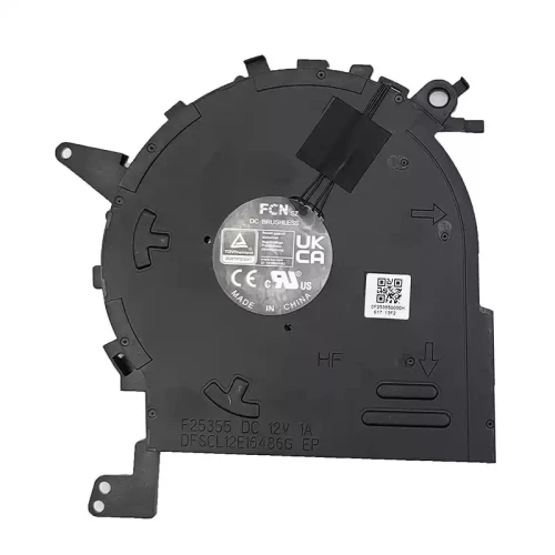 FCN F25355 DFSCL12E16486G Fan original F25355 laptop cooling fan – front view