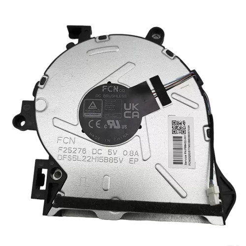 HP F25276 DFS5L22H15B85V P88432-001 Fan original F25276 DFS5L22H15B85V laptop cooling fan – front view