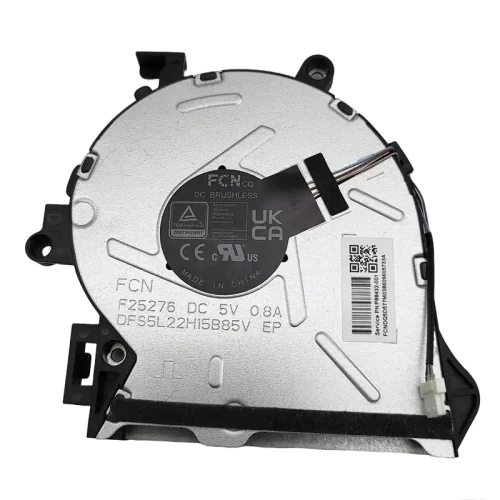 HP F25276 DFS5L22H15B85V P88432-001 Fan original F25276 DFS5L22H15B85V laptop cooling fan – front view