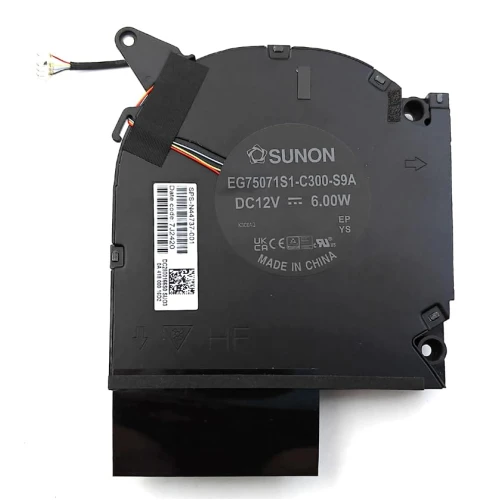 HP OMEN 9PLUS 16-U TPN-C167 TPN-C168 N44737-001 ND8CC21 22H17 CPU Fan original EG75071S1-C300-S9A laptop cooling fan – front view