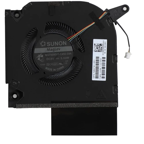 HP OMEN 9 16-U 16-WF 16-WD 16-XF TPN-C167 TPN-C170 N44741-001 GPU Fan original MG75090V1-C450-S9A laptop cooling fan – front view
