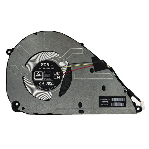 HP OmniBook 5 14-FB 14-FR 15-FB 15-FA 15-FC 15-FD TPN-W169 P35322-001 Fan original P35322-001 laptop cooling fan – front view