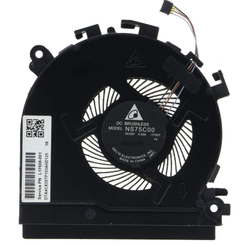 HP Spectre X360 15-CH 15-CH000 15-CH011DX 15-CH011NR 15-ch075nr CPU Fan original NS75C00-17G07 laptop cooling fan – front view