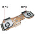 Buy high quality MSI Stealth 18 AI Studio A1V MS 1832 2024 Fan heatsink original at fan-cooler.com