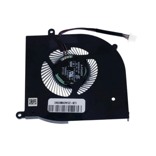 MSI Creator Z17 -A12UHST MS 17N1 HX Studio CPU Fan original BS5205HS-U5A, 17N1-C-CCW-4P laptop cooling fan – front view