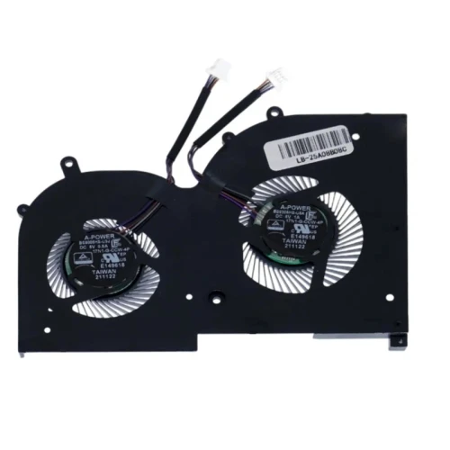 MSI Creator Z17 -A12UHST MS 17N1 HX Studio GPU Fan original BS5206HS-U5A, 17N1-G-CCW-4P laptop cooling fan – front view