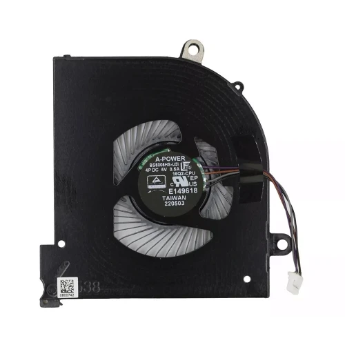 MSI GS65 GS65VR P65 MS-16Q4 MS-16Q5 BS5005HS-U3I BS5005HS-U3J CPU Fan original BS5005HS-U3I, BS5005HS-U3J laptop cooling fan – front view