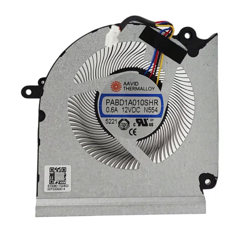 MSI PABD1A010SHR N554 fan original PABD1A010SHR-N554 laptop cooling fan – front view